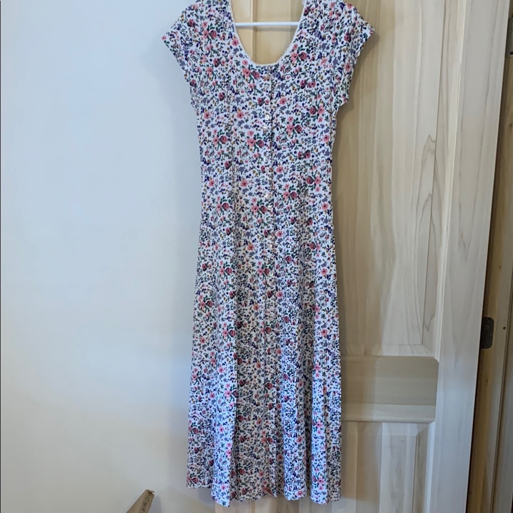 Vintage Floral Print Women's Dress